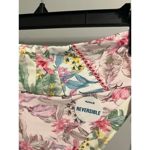 LoveShackFancy X Hurley Hawaiin Hibiscus Cheeky High Waist Bottom Size S&M NWT - Picture 6 of 15